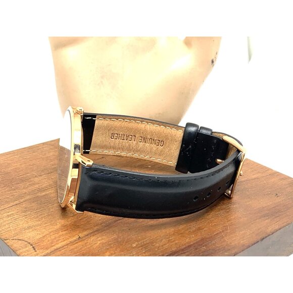 Daniel Wellington Men's Watch DW00100127 Rose Gold Black Dial 41mm Leather Band - Picture 8 of 13